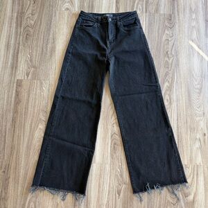 Just Black Denim black wide leg jeans size 27